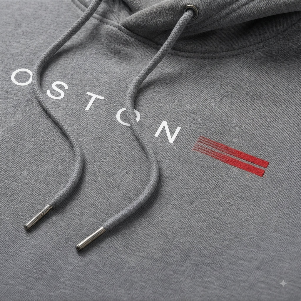 Hoodie Boston —	Gris Grafito
