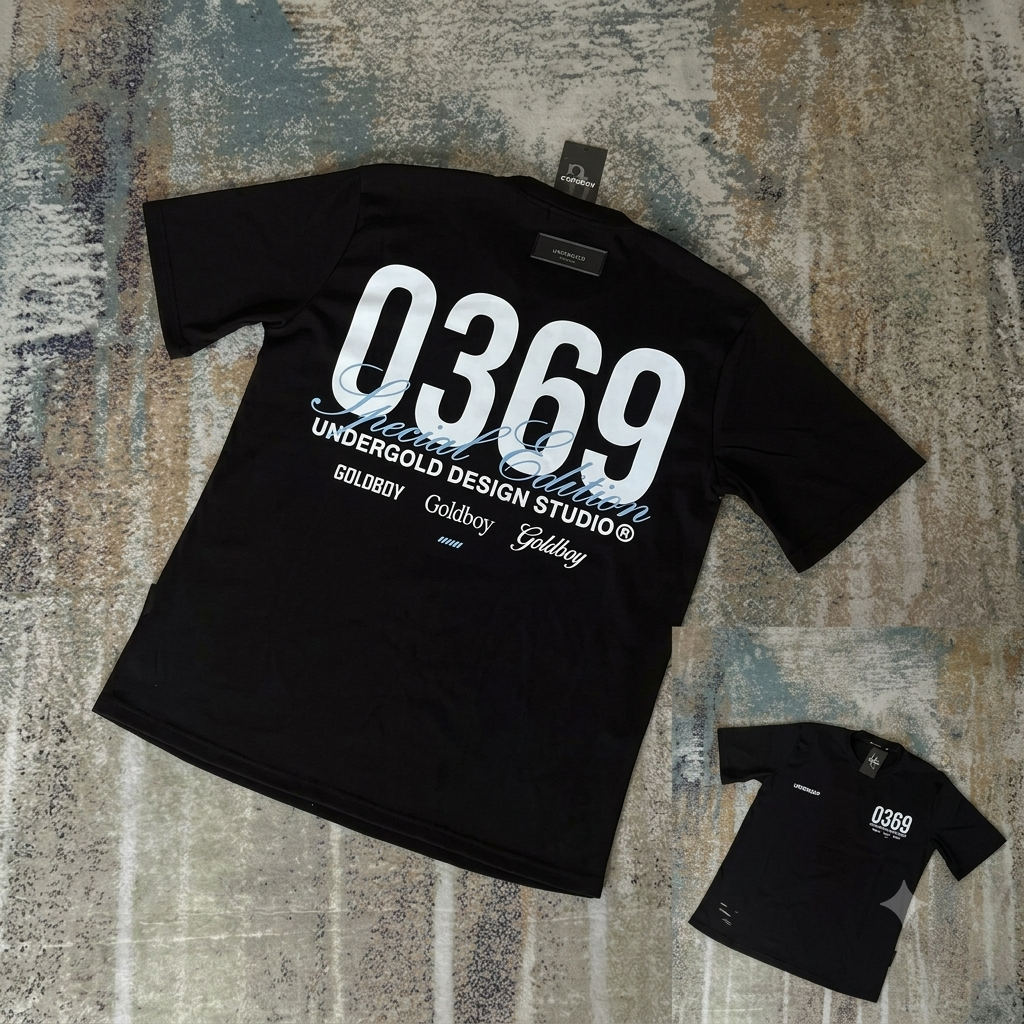 Camiseta Undergold Negra Design Studio