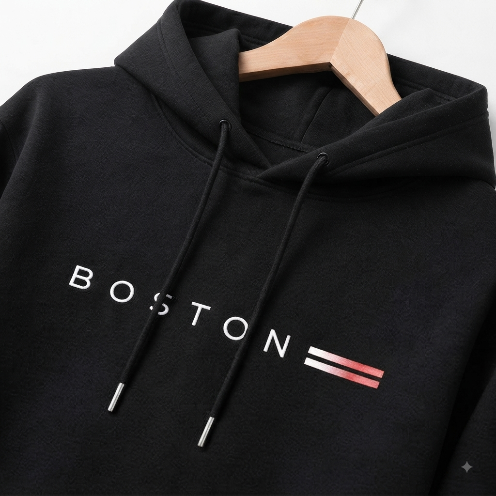 Hoodie Boston Negro Onyx - 5pz