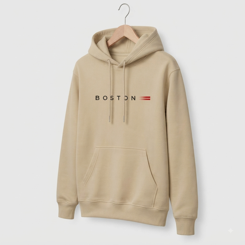 Hoodie Boston —	Beige Arena