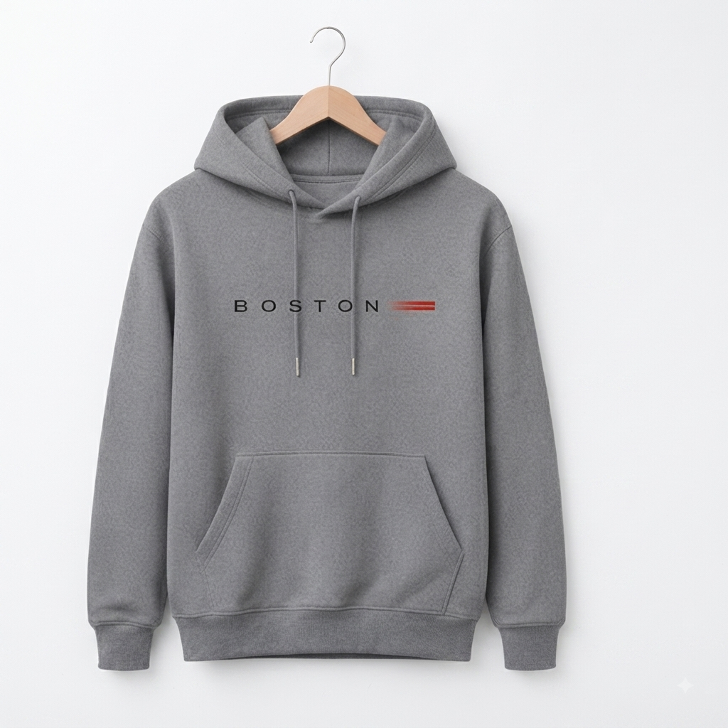 Hoodie Boston Gris Grafito - 10pz